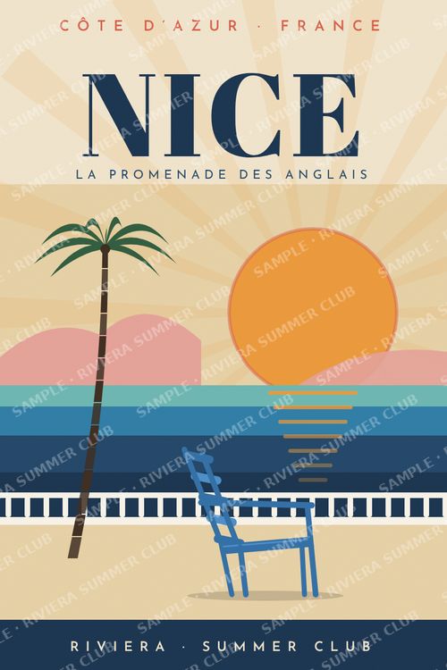 NICE vintage travel poster