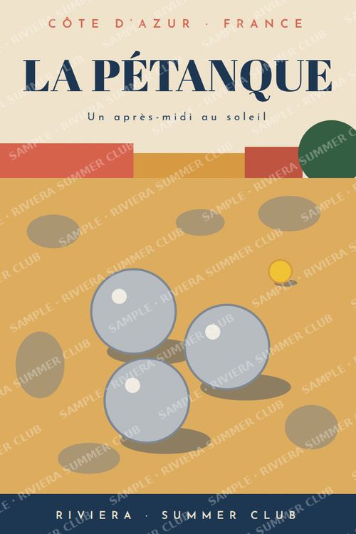 LA PÉTANQUE poster